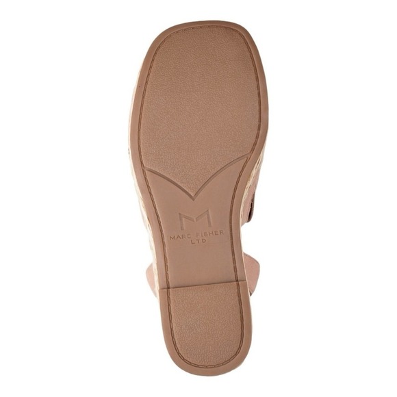 Marc Fisher LTD Nelly Espadrille Wedge Sandals Blush Suede Ankle Strap Size 8M - Picture 6 of 12